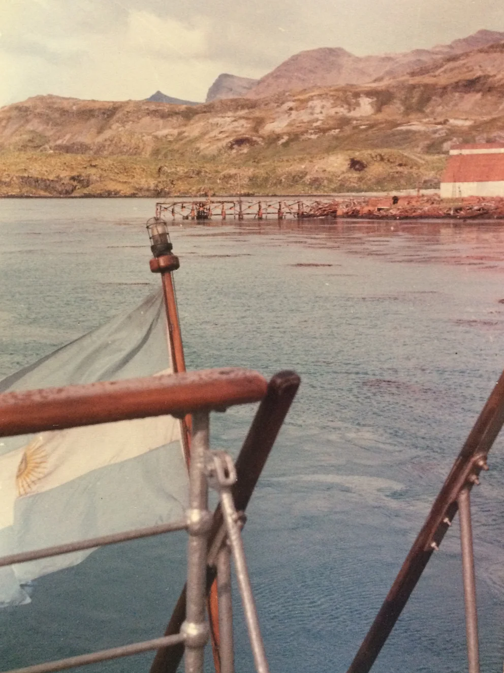 muelle puerto islas georgias